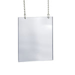 Azar Poster Holder, 22" x 28.75", Vertical, Ceiling Hanging, Clear, Acrylic (172728)