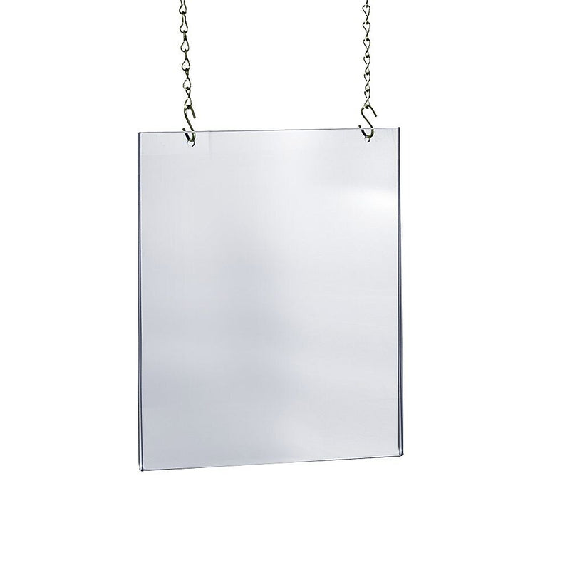 Azar Poster Holder, 22" x 28.75", Vertical, Ceiling Hanging, Clear, Acrylic (172728)