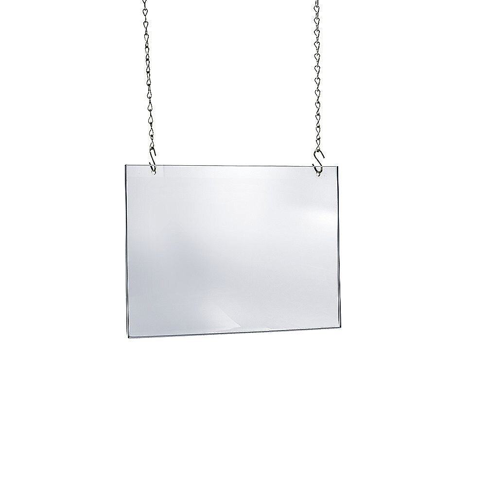 Azar Poster Holder, 22" x 17.75", Horizontal, Ceiling Hanging, Clear, Acrylic (172739)