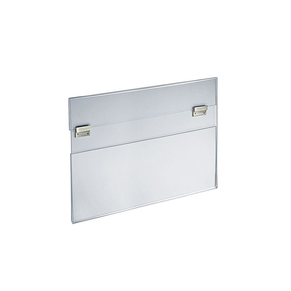 Azar Poster Holder, 22" x 17", Horizontal, Wall Mounted, Clear, Metal (182739)