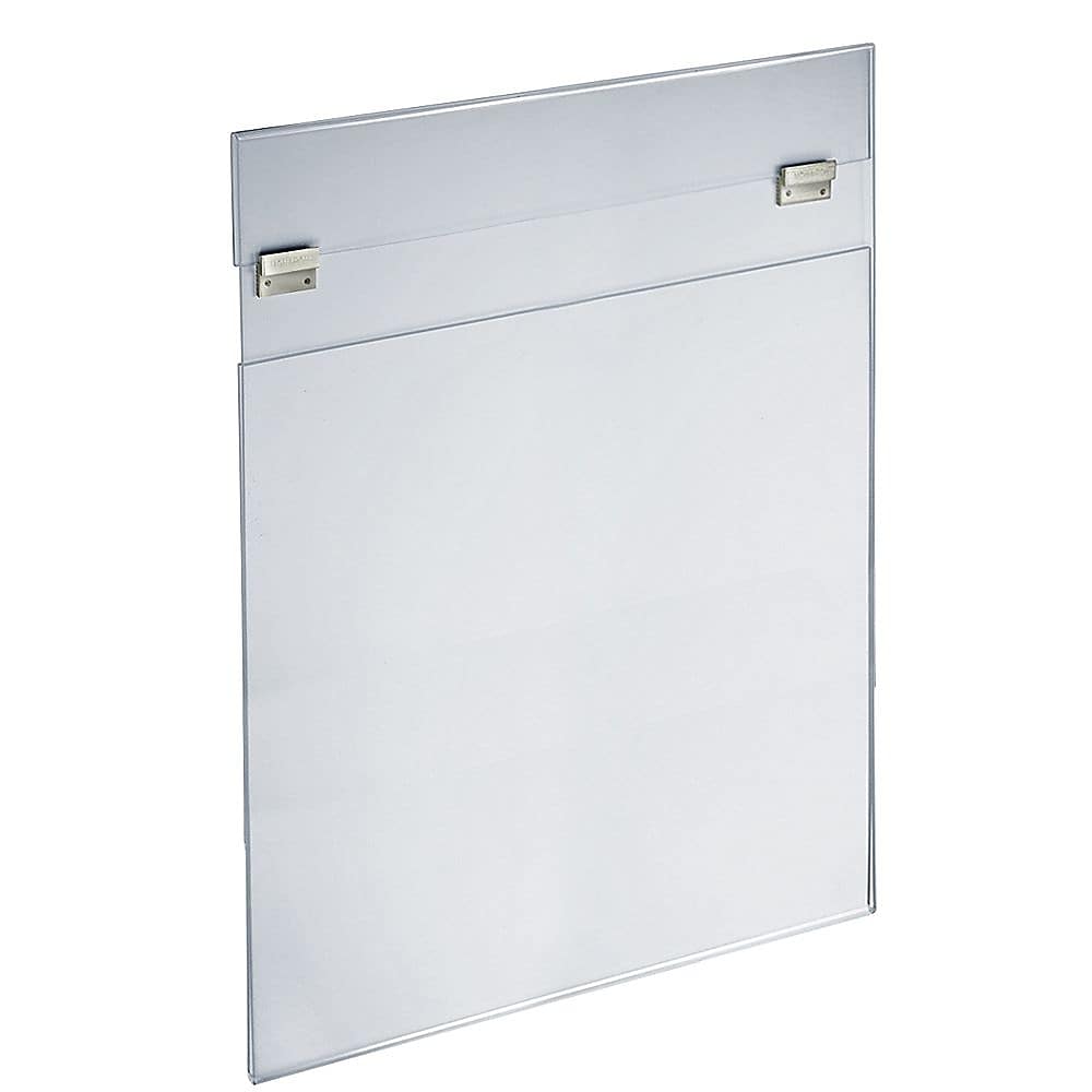 Azar Poster Holder, 30" x 40", Vertical, Wall Mounted, Clear, Acrylic (182740)