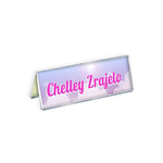 Azar Nameplate Holder, 11" x 3", Horizontal, Table Top, Clear, Acrylic, 10/Pack (192806)