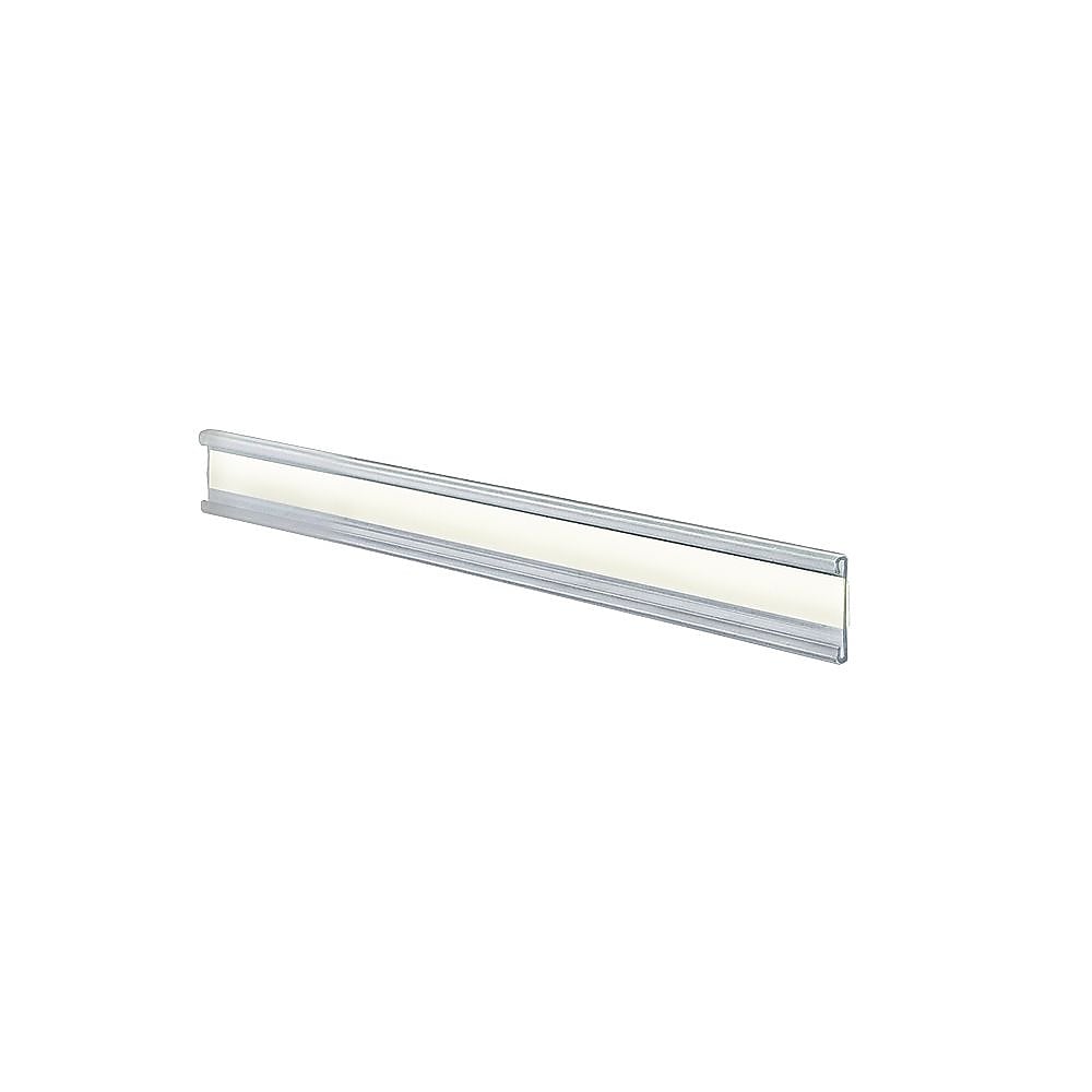 Azar Nameplate Holder, 6" x 1", Horizontal, Desktop/Wall, Clear, Plastic, 10/Pack (199601)
