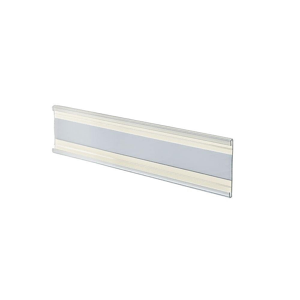 Azar Nameplate Holder, 6" x 2", Horizontal, Desktop/Wall, Clear, Plastic, 10/Pack (199607)