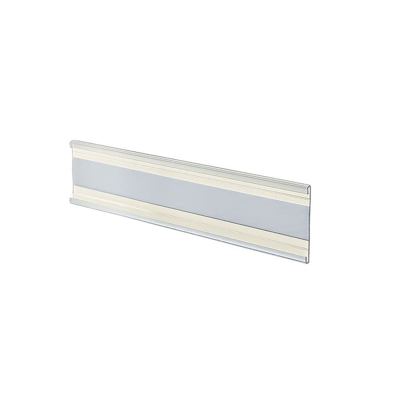 Azar Nameplate Holder, 6" x 2", Horizontal, Desktop/Wall, Clear, Plastic, 10/Pack (199607)