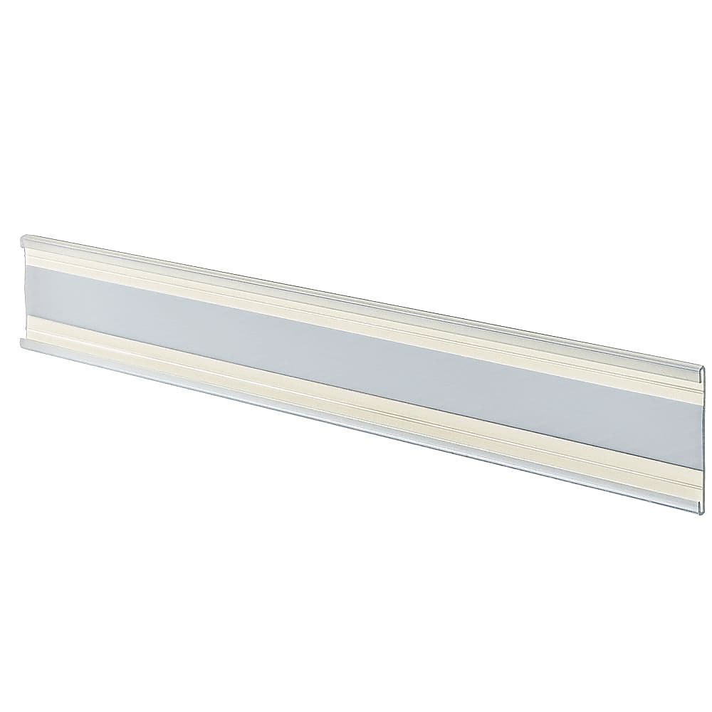 Azar Nameplate Holder, 11" x 2", Horizontal, Desktop/Wall, Clear, Plastic, 10/Pack (199609)