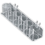Azar® 6 Cup Display Tray For Pegboard/Slatwall, Clear, 2/Pk