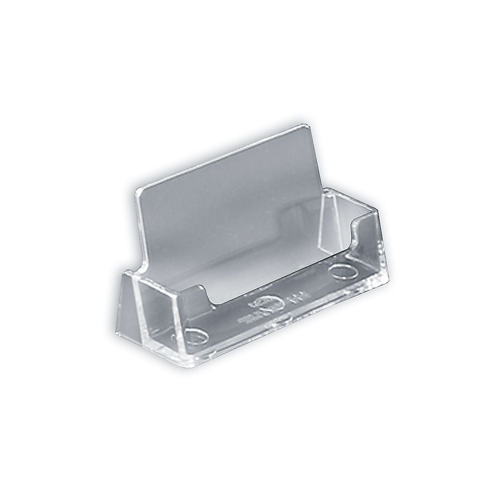 Azar Displays Card Holder, 3.625"W x 2"H, Clear, 10/Pack (252010)