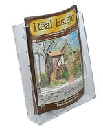 Azar Brochure Holder, 6.25" x 7.875", Vertical, Table Top, Clear, Plastic, 10/Pack (252301)