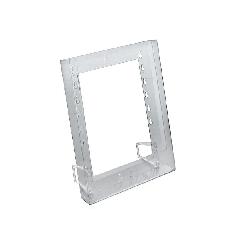 Azar Brochure Holder, 9" x 11.25", Vertical, Table Top, Clear, Plastic, 10/Pack (252302)
