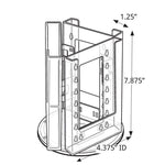 Azar Brochure Holder, 7" x 8.25", Vertical, Table Top, Clear, Plastic (252316)
