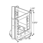 Azar Brochure Holder, 9" x 9", Vertical, Table Top, Clear, Plastic (252318)