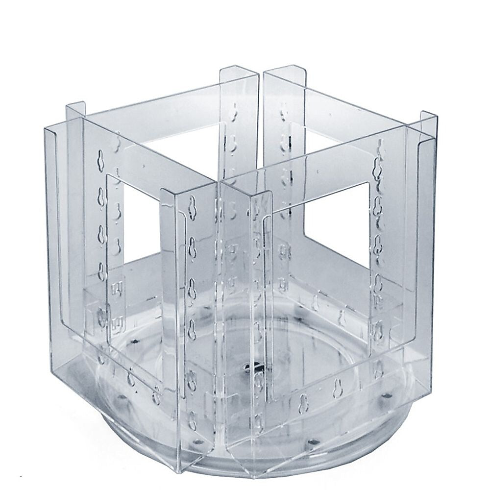 Azar Brochure Holder, 9.5" x 9", Vertical, Table Top, Clear, Plastic (252319)