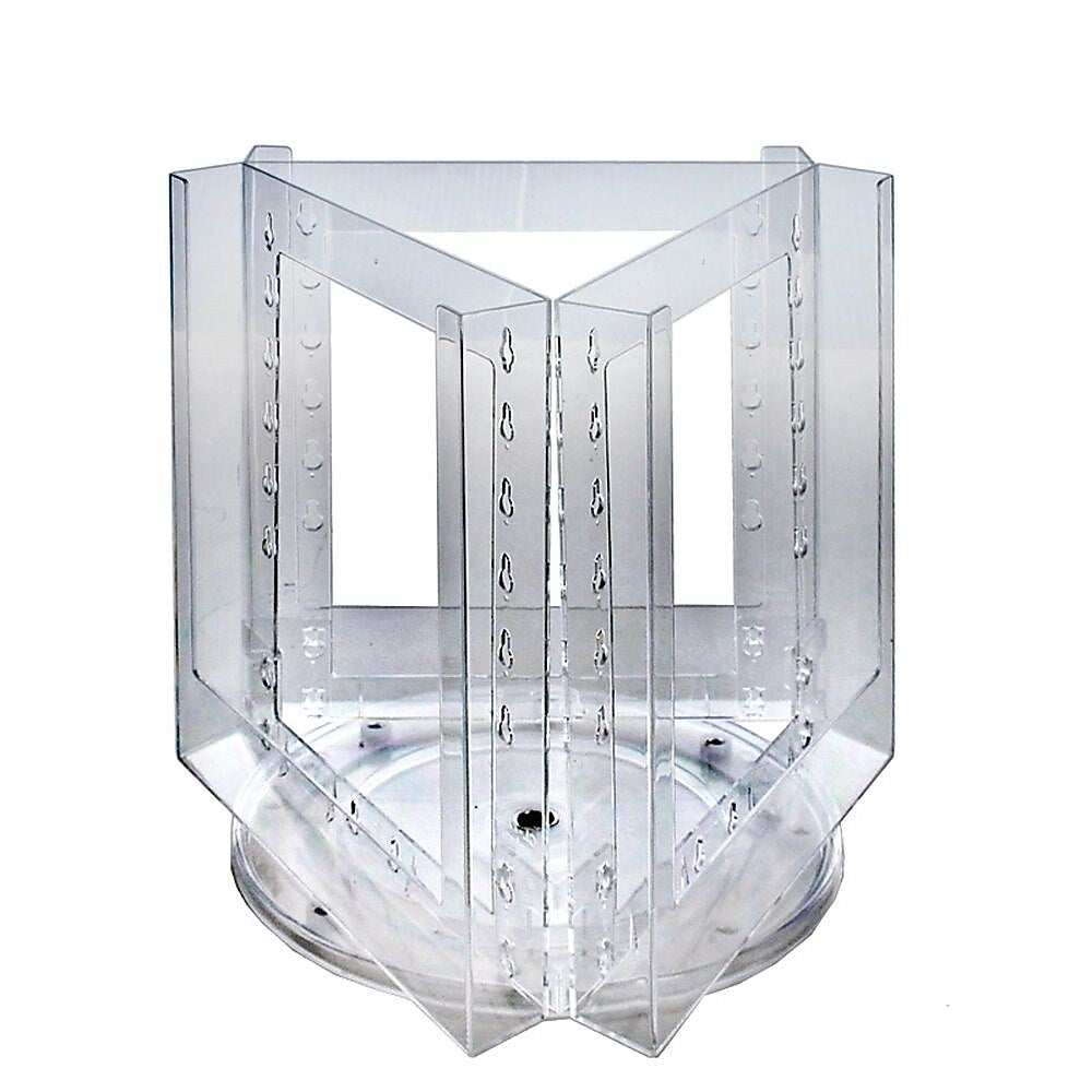 Azar Brochure Holder, 11" x 11.75", Vertical, Table Top, Clear, Plastic (252320)