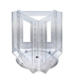 Azar Brochure Holder, 11" x 11.75", Vertical, Table Top, Clear, Plastic (252320)