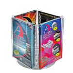 Azar Brochure Holder, 12.25" x 11.75", Vertical, Table Top, Clear, Plastic (252321)