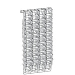 Azar Brochure Holder, 18" x 59.25", Vertical, Wall Mounted, Clear, Plastic (252327)