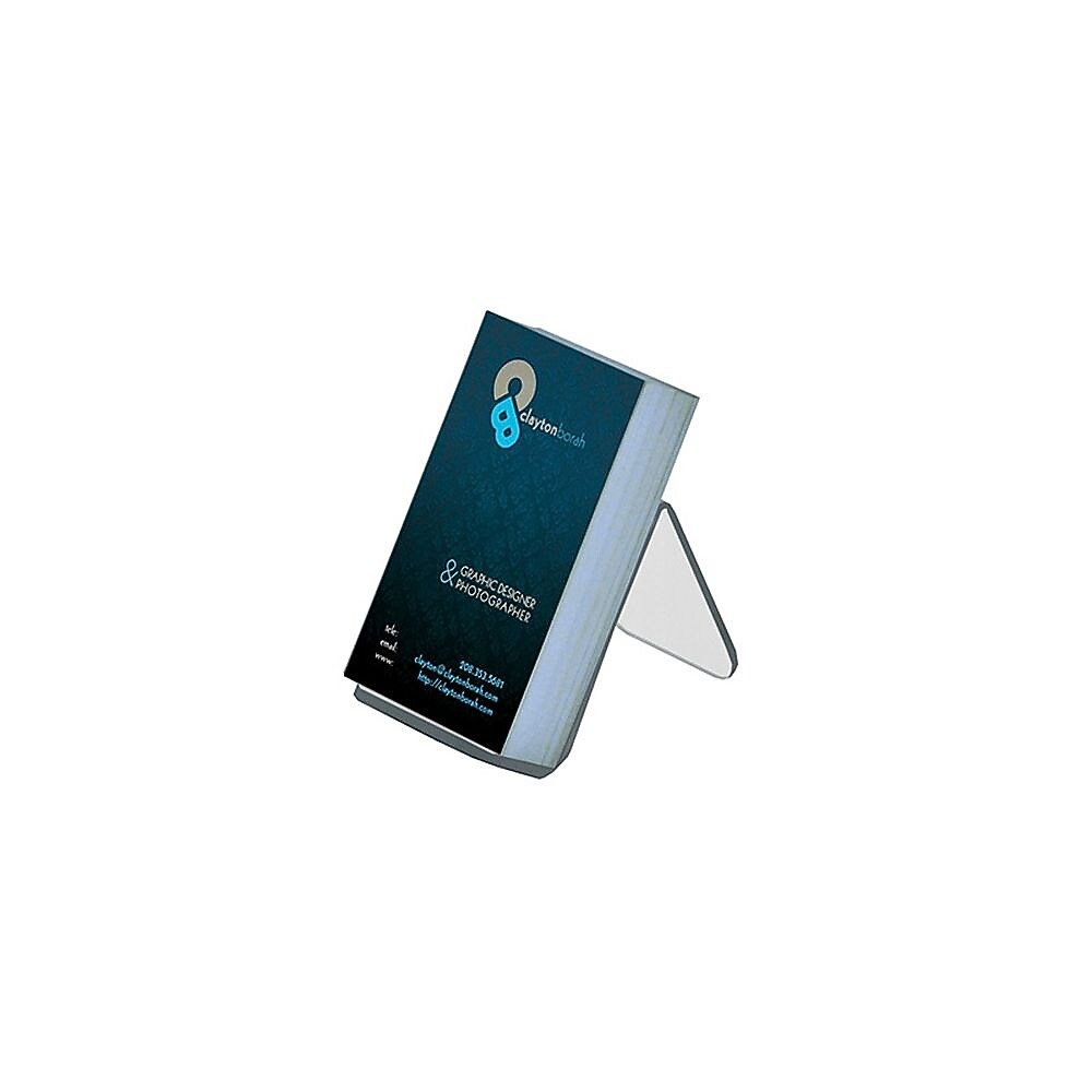 Azar Displays 1.875"W x 3.5"D x 2.5"H Easel Display. Front Lip: 1"H, 10-Pack (515405)