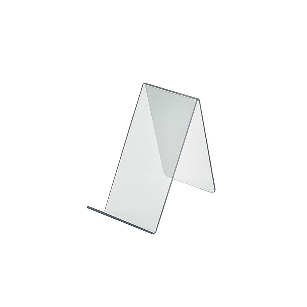Azar Displays 3.5"W x 7.5"D x 6.5"H Easel Display. Front Lip: 1.75"H, 10-Pack (515425)