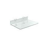 Azar® 13 1/2" x 8" Acrylic Shelf For Pegboard/Slatwall, Clear, 4/Pk