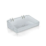 Azar Displays Open Tray for Pegboard or Slatwall, 2/Pack (556085)