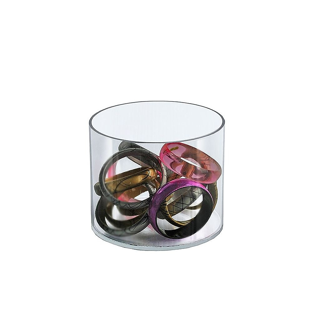 Azar Displays Clear Acrylic Cylinder Display, Plastic Round Container and Riser, 6"W x 6"H (556605)