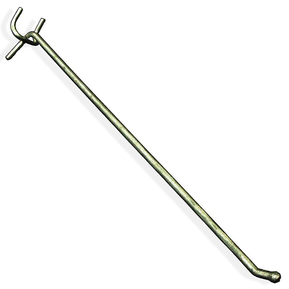 Azar® 12" x 0.187"(Dia) All Wire Galvanized Metal Hooks, 25/Pack