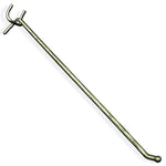 Azar® 12" x 0.187"(Dia) All Wire Galvanized Metal Hooks, 25/Pack