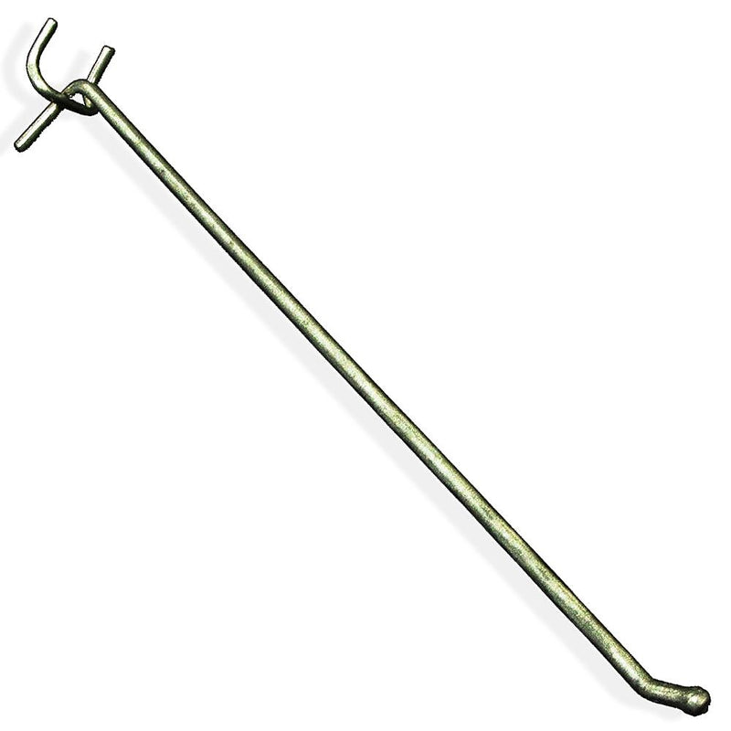 Azar® 12" x 0.187"(Dia) All Wire Galvanized Metal Hooks, 25/Pack