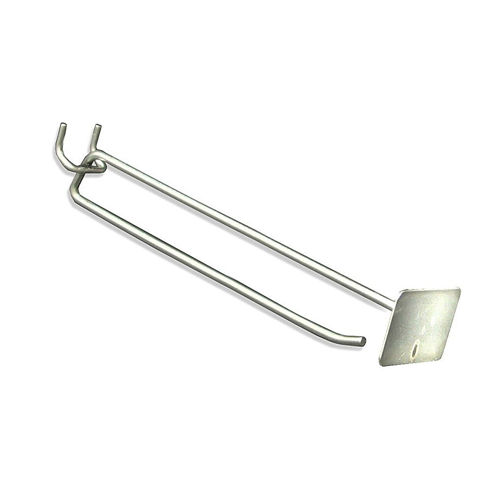 Azar Displays 8" Metal Wire Scan Hook: 0.187" Diameter, 50-Pack (700828)