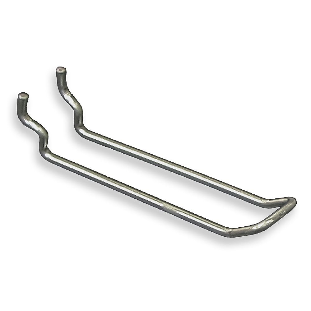 Azar Displays 4" Metal Wire Loop Hook: 0.148" Diameter, 50-Pack (701140)