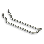 Azar Displays 4" Metal Wire Loop Hook: 0.148" Diameter, 50-Pack (701140)