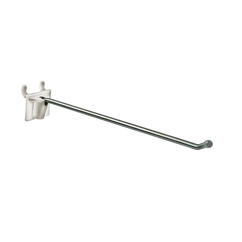 Azar Displays 2-Piece 10" Metal Wire Hook Plastic Attached Back: 0.187" Diameter, 50-Pack (701210)