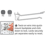 Azar 8" x 0.187" Flip Scan Quick Back, 25/Pack (701238)