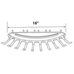 Azar® Plastic Necklace Bar For Pegboard/Slatwall, Clear, 4/Pk