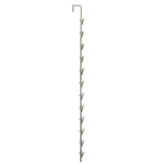 Azar Displays 12 Station Metal Display Rod w/ Squared Top, 10-Pack (800227)