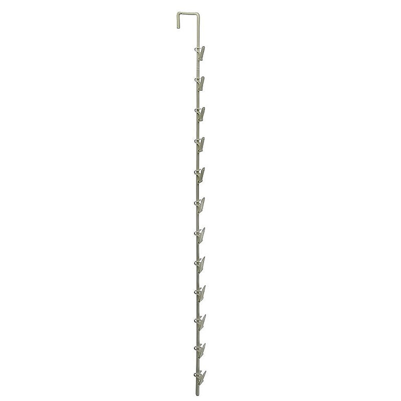 Azar Displays 12 Station Metal Display Rod w/ Squared Top, 10-Pack (800227)