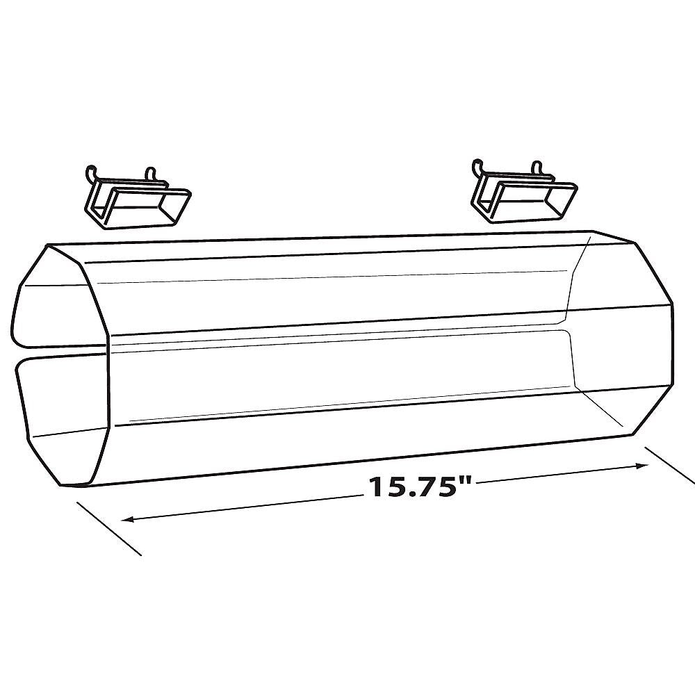 Azar® 15 3/4" Wide Acrylic Headband Holder Display, 4/Pack