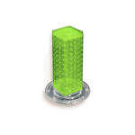 Azar 12"(H) x 4"(W) x 4"(D) 4-Sided Revolving Pegboard Counter Display, Green