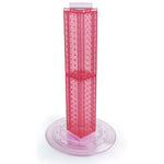 Azar 4"W 4-Sided Revolving Pegboard Counter Display, Pink (700222-PNK)