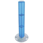 Azar 4"W 4-Sided Revolving Pegboard Counter Display, Blue (700223-BLU)