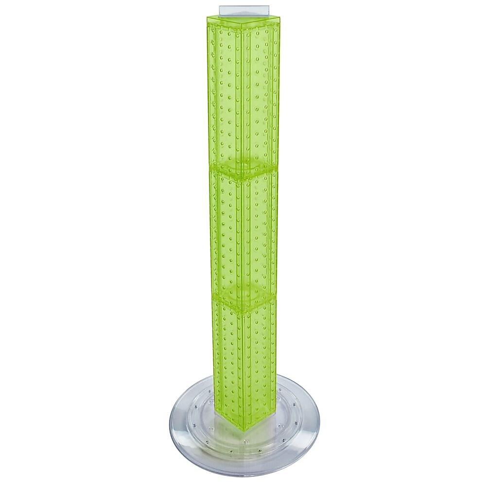 Azar 4"W 4-Sided Revolving Pegboard Counter Display, Green (700223-GRE)