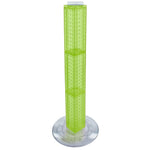 Azar 4"W 4-Sided Revolving Pegboard Counter Display, Green (700223-GRE)