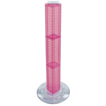 Azar 4"W 4-Sided Revolving Pegboard Counter Display, Pink (700223-PNK)