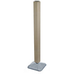 Azar 48" x 4" Standard 4-Sided Interlocking Pegboard Display Tower, Almond (700225-ALM)