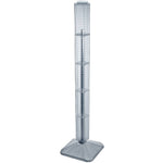Azar 48" x 4" Standard 4-Sided Interlocking Pegboard Display Tower, Clear (700225-CLR)