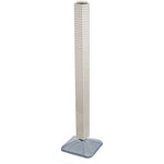 Azar 48" x 4" Standard 4-Sided Interlocking Pegboard Display Tower, White (700225-WHT)