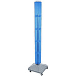Azar® 60"(H) x 4"(W) x 4"(D) Standard Interlocking Pegboard Display Tower, Blue
