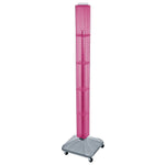 Azar® 60"(H) x 4"(W) x 4"(D) Standard Interlocking Pegboard Display Tower, Pink