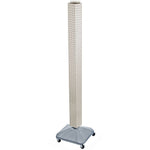 Azar® 60"(H) x 4"(W) x 4"(D) Standard Interlocking Pegboard Display Tower, White